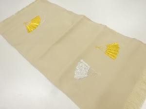 扇模様刺繍卓布